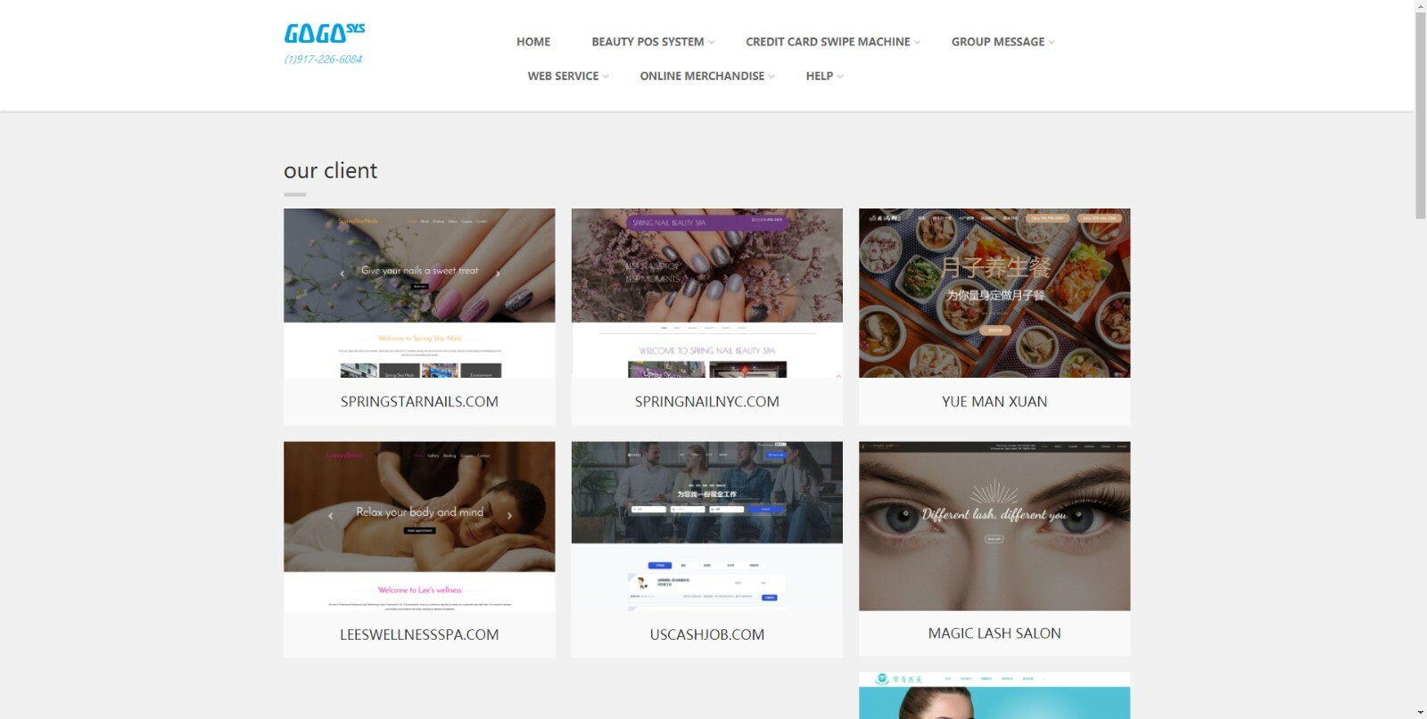 Professional website design and build for beauty salons, massage shops, SPA ,etc