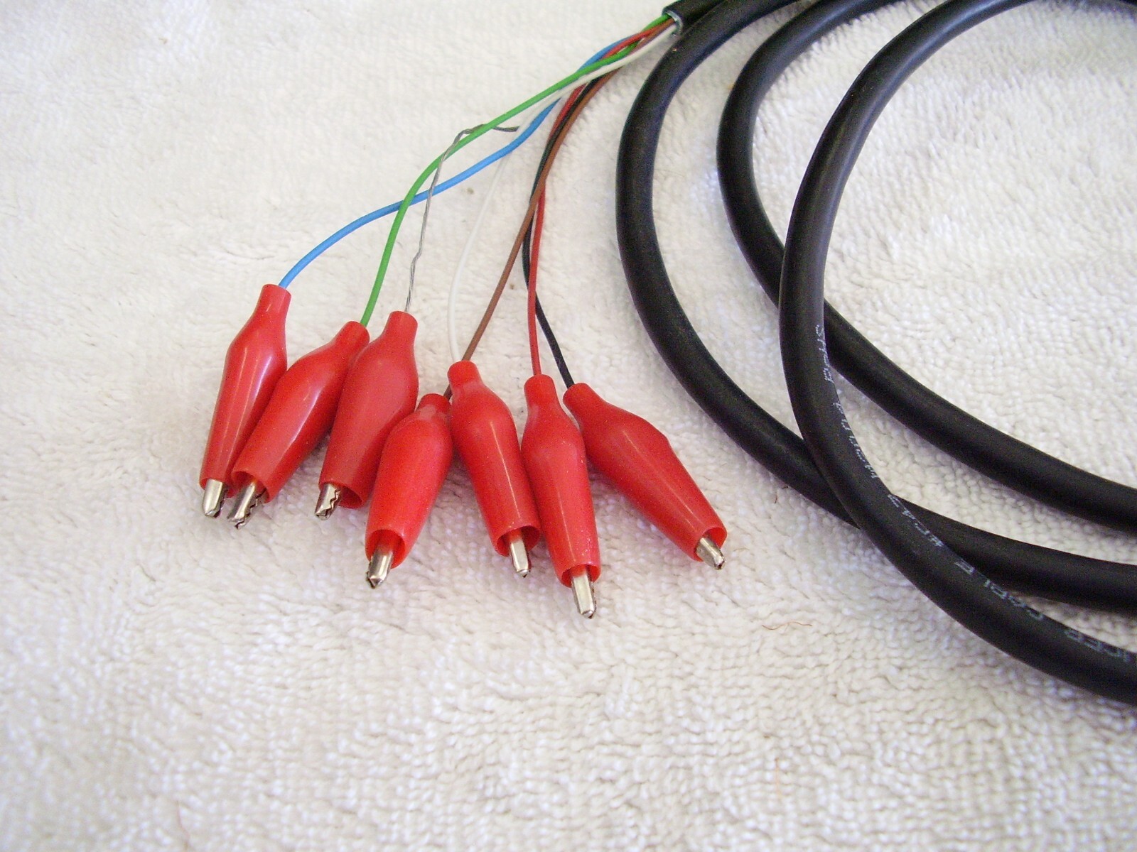 Test wire 7wire color coded