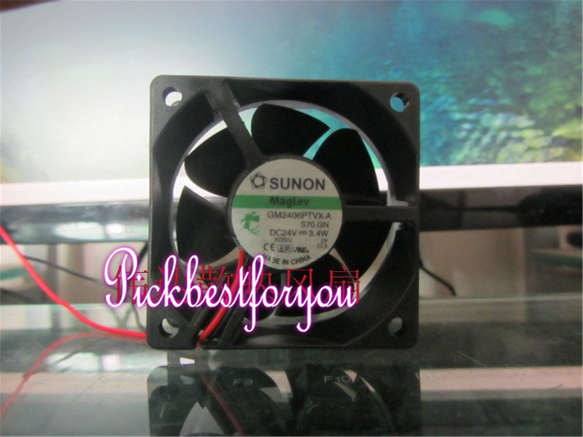 SUNON GM2406PTVX-A 24V 3.4W 6025 2pin cooling fan #MS03 QL