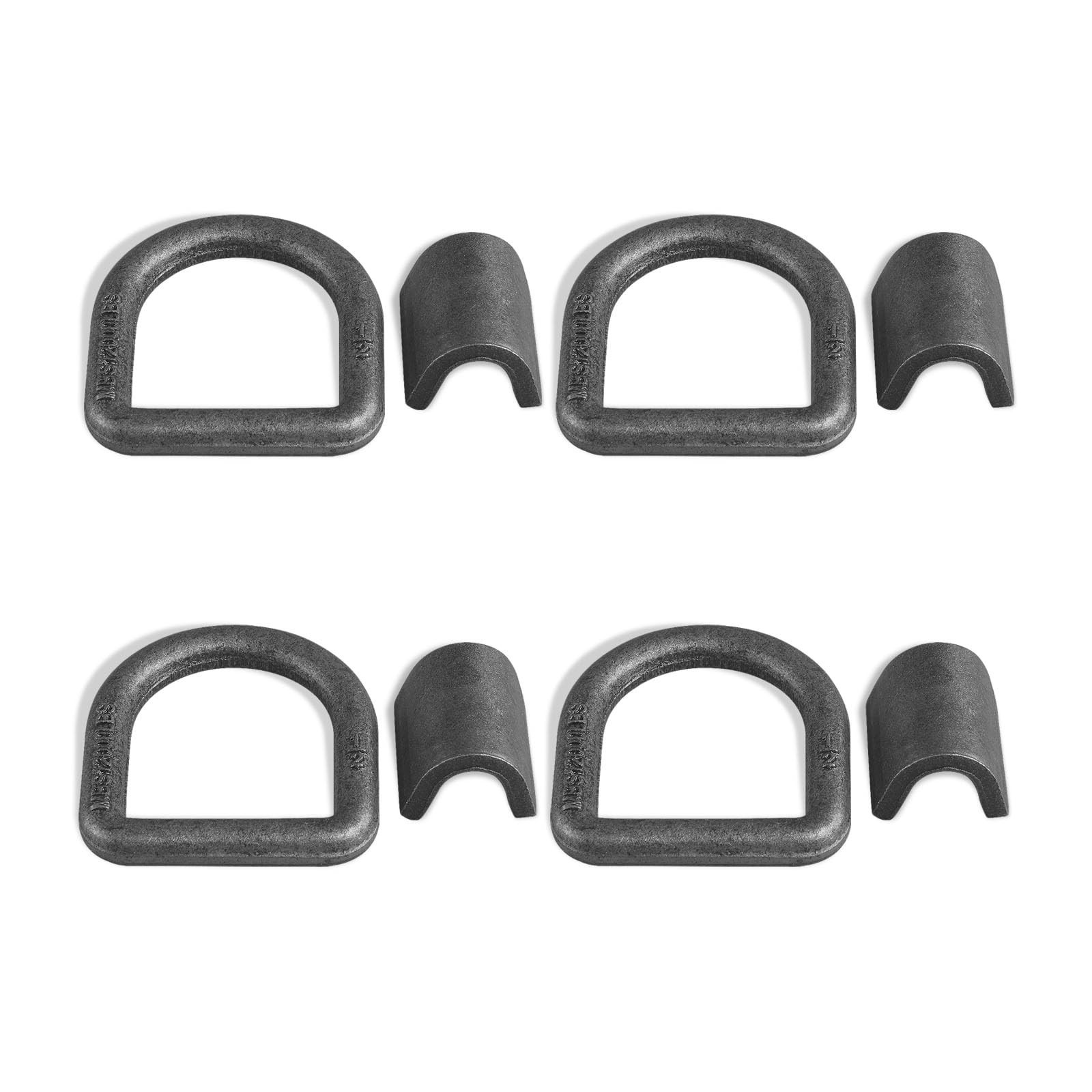 4 Pack Heavy Duty Weld On D-Ring for Trailer 1/2 Inch 12000 LBS. Stake Pocket…