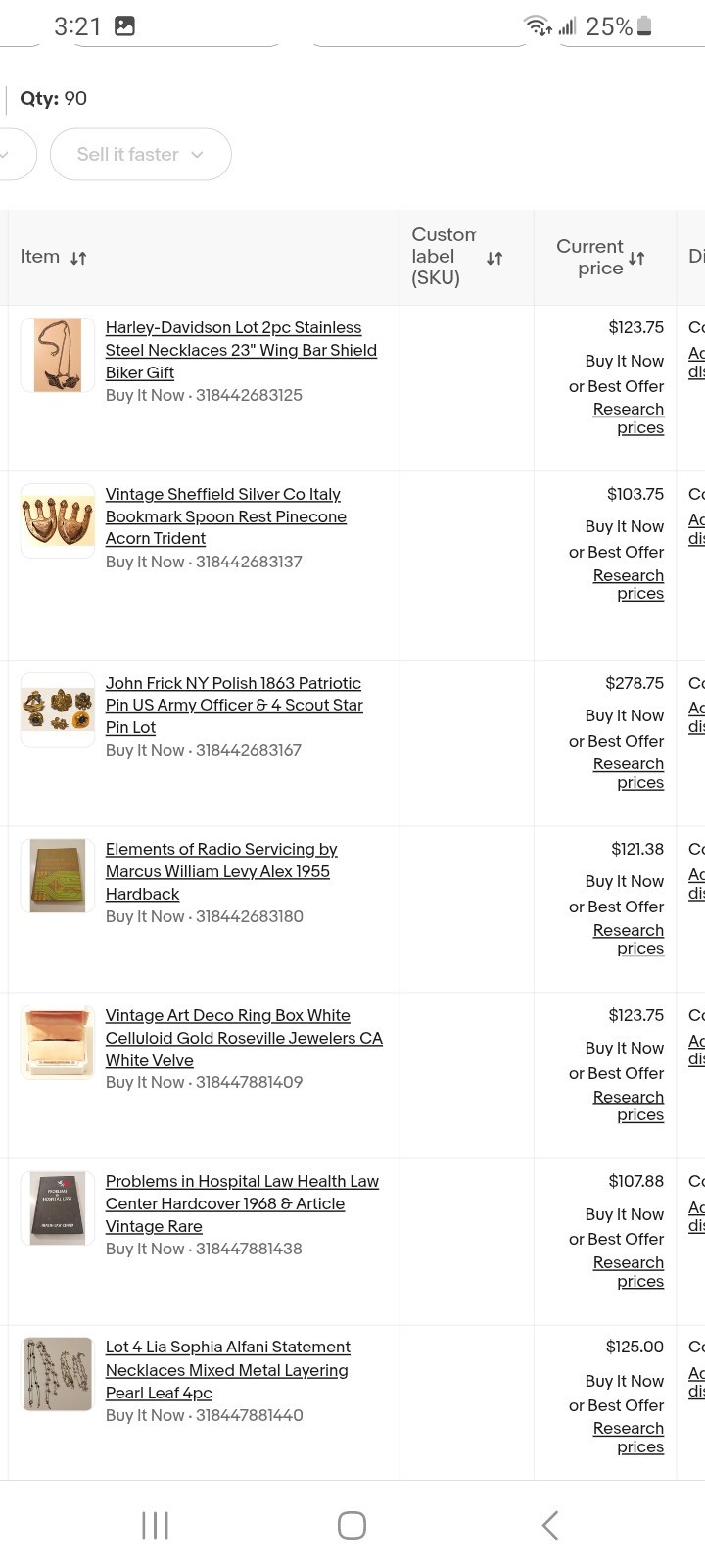 eBay Store Inventory 2296 Vintage Knives Video Games Coins Token Books $100k+