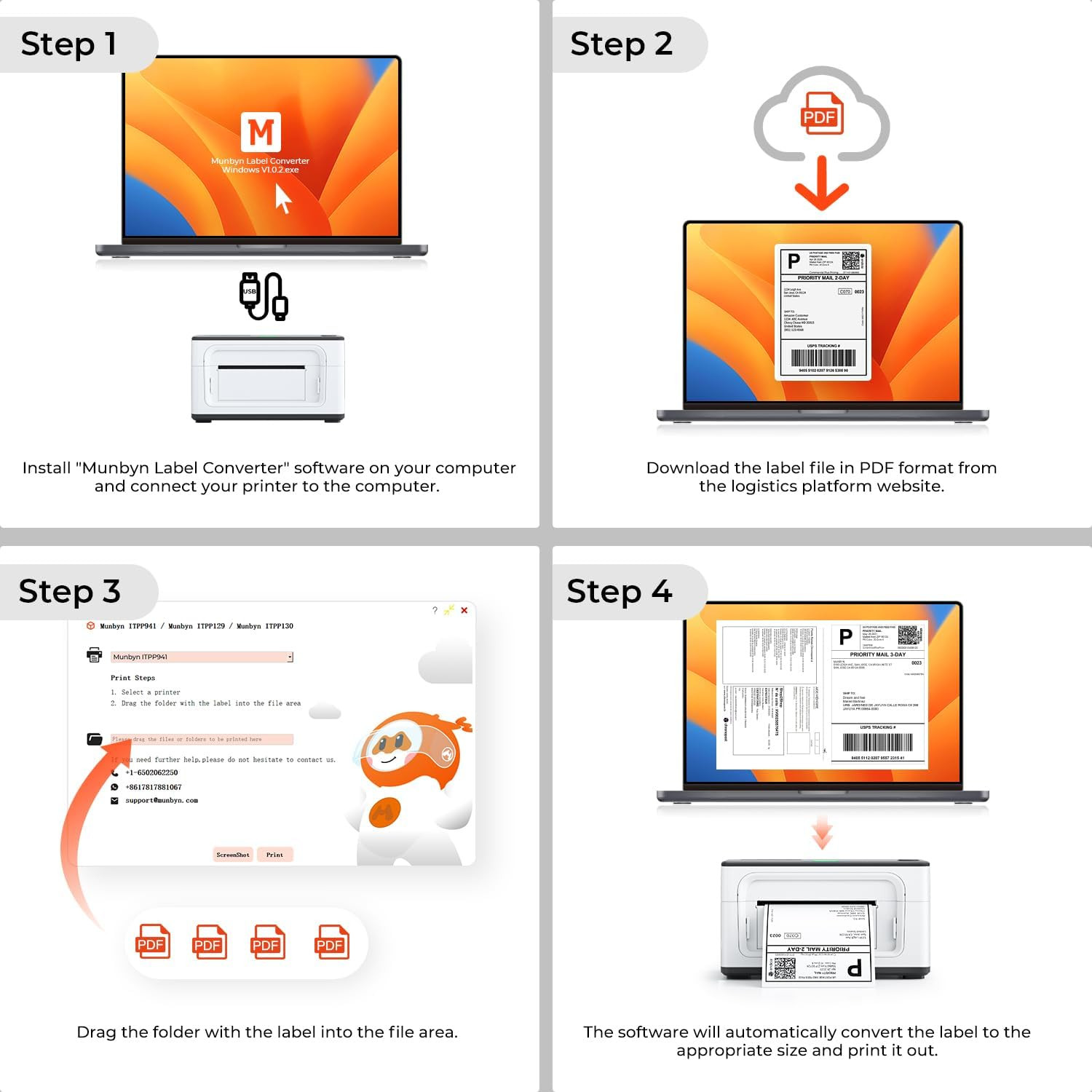 Label Converter Software, Batch Print up to 50 Different Files with One-Click an