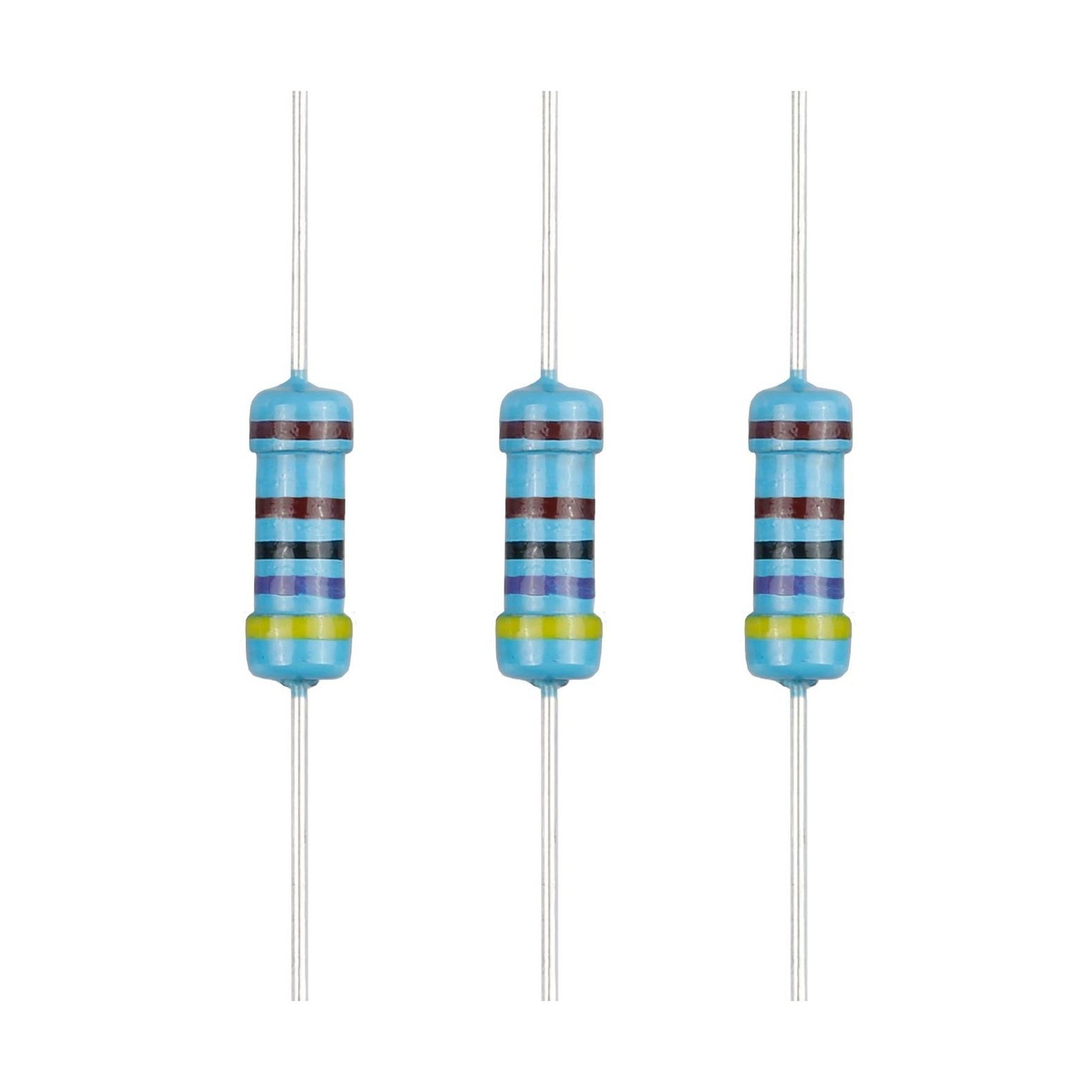 100pcs 4.7K ohm Resistor 1/2w (0.5Watt) ±1% Tolerance Metal Film Fixed Resi