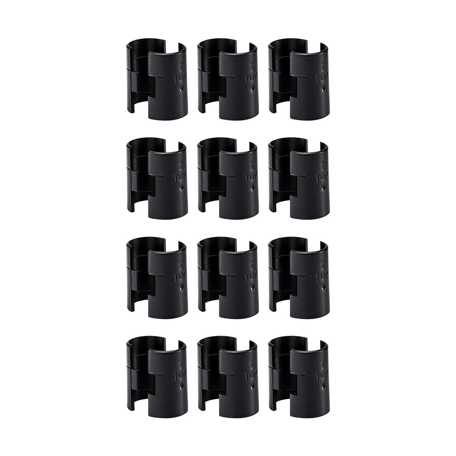 24 Pcs Wire Shelf Clips for 3/4″ Post – 12 Pairs of Wire Rack Lock Clip Repla…