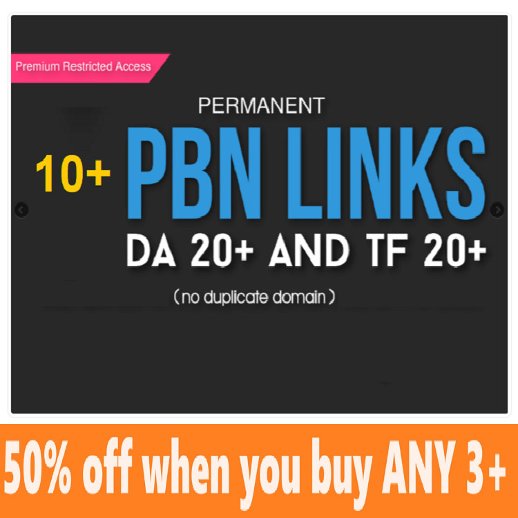 Homepage 20+ PBN Links – DA 20+ and TF 20+ Fast Ranking PBN Backlinks
