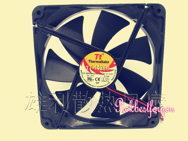 TT-1425B D14SM-12 12V 0.70A 14CM 142025 power supply cooling fan #M171B QL