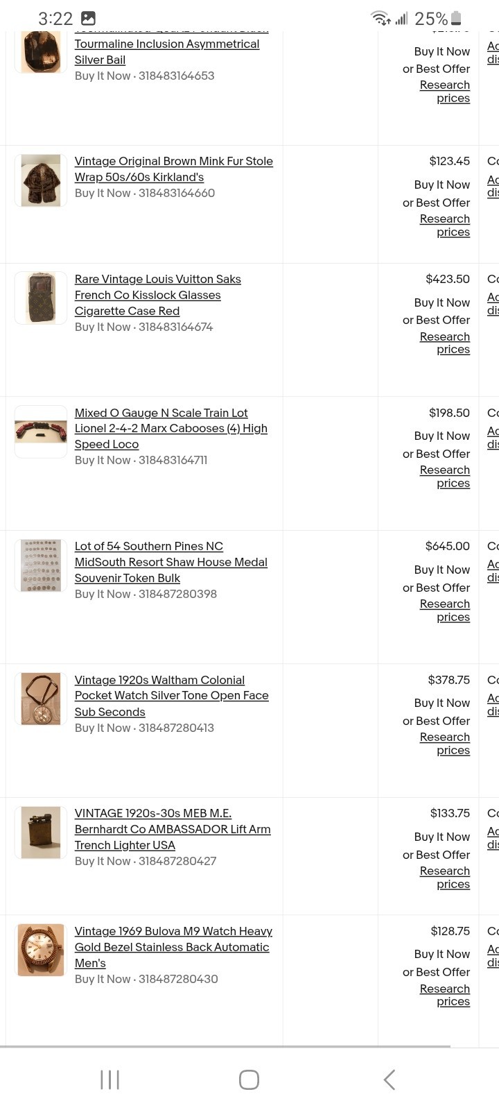 eBay Store Inventory 2296 Vintage Knives Video Games Coins Token Books $100k+