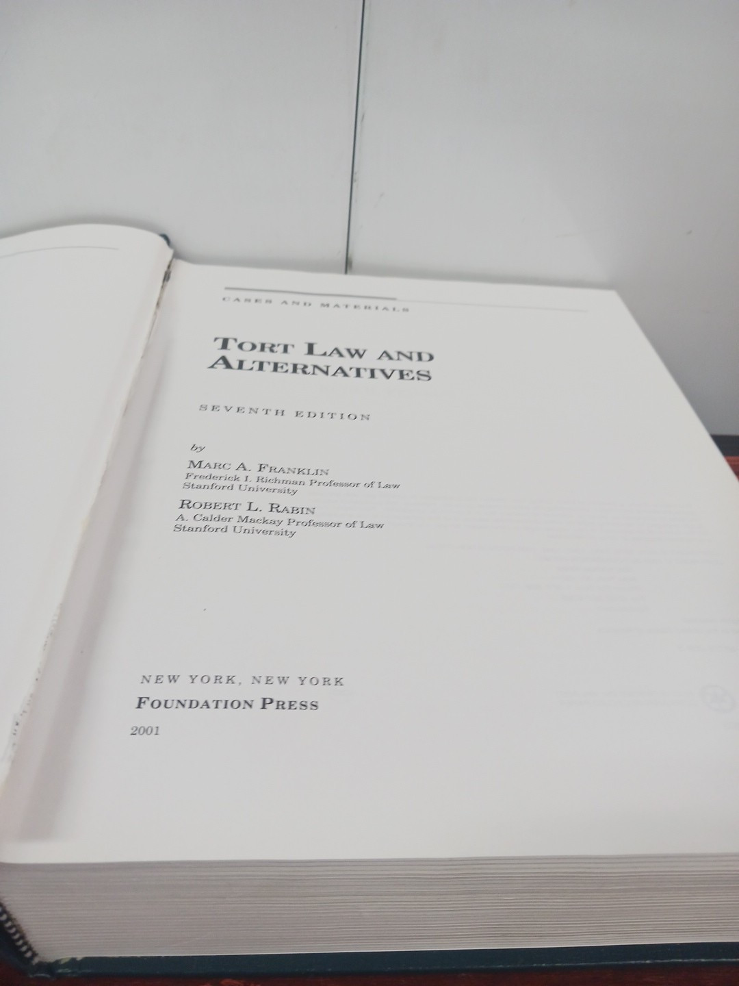 G2U Tort Law and Alternatives Cases and Materials by Michael Green Robert Rabin