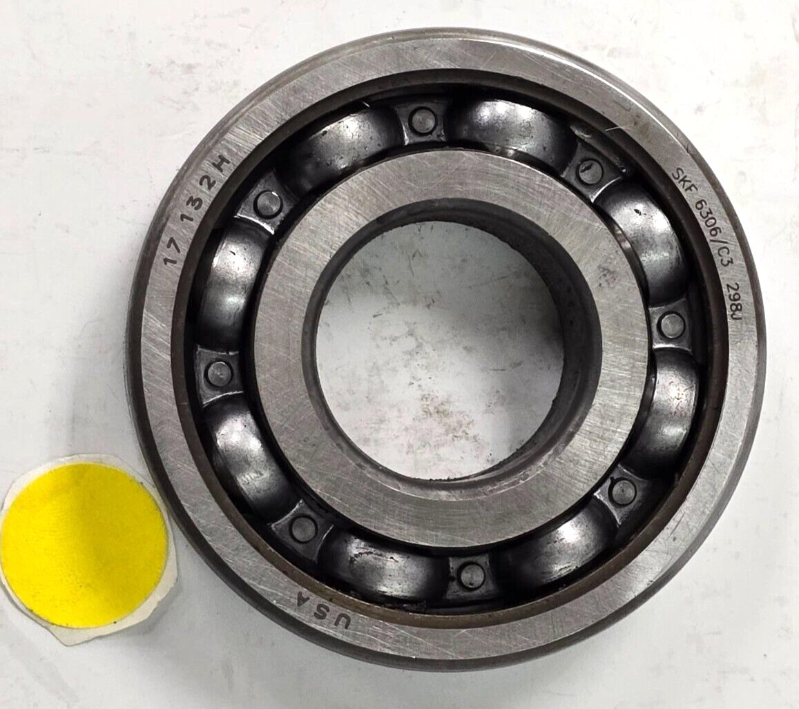 SKF DEEP GROVE BALL BEARING 6306/C3 I.D. 1-1/4″ O.D. 2-3/4″ WIDTH 11/16″