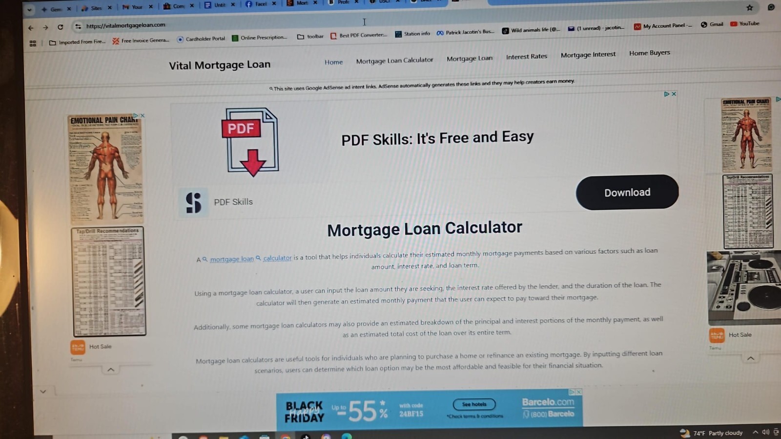 Monetized Website with Domain – Article Ready – vitalmortgageloan.com