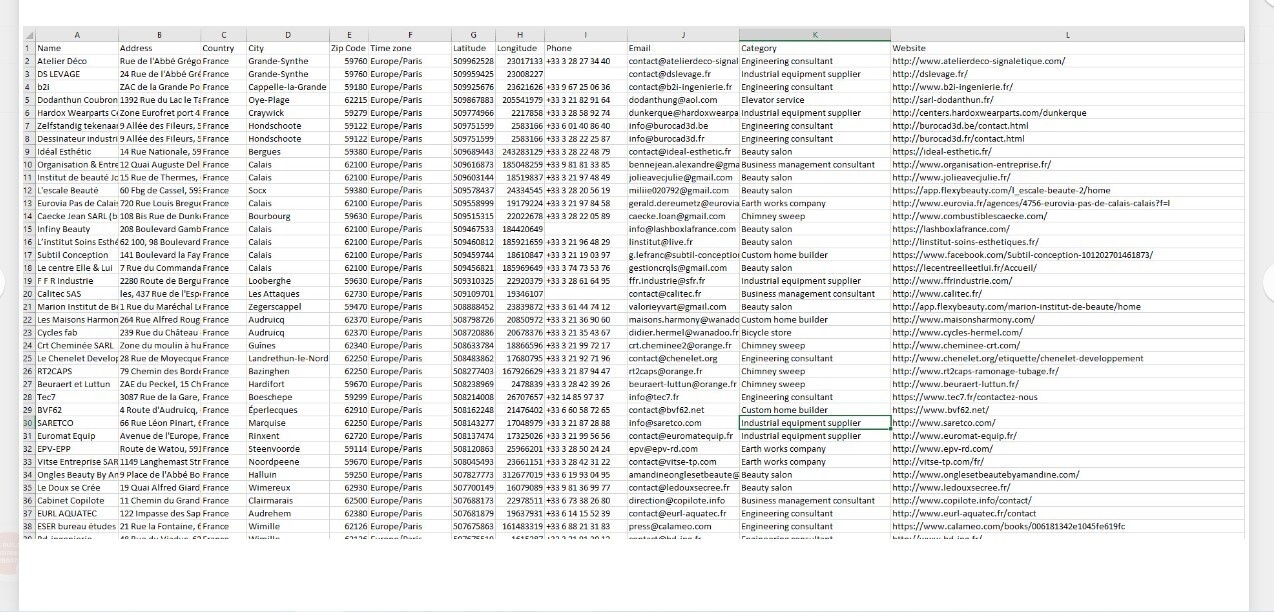 3 millions France business and consumer emails leads