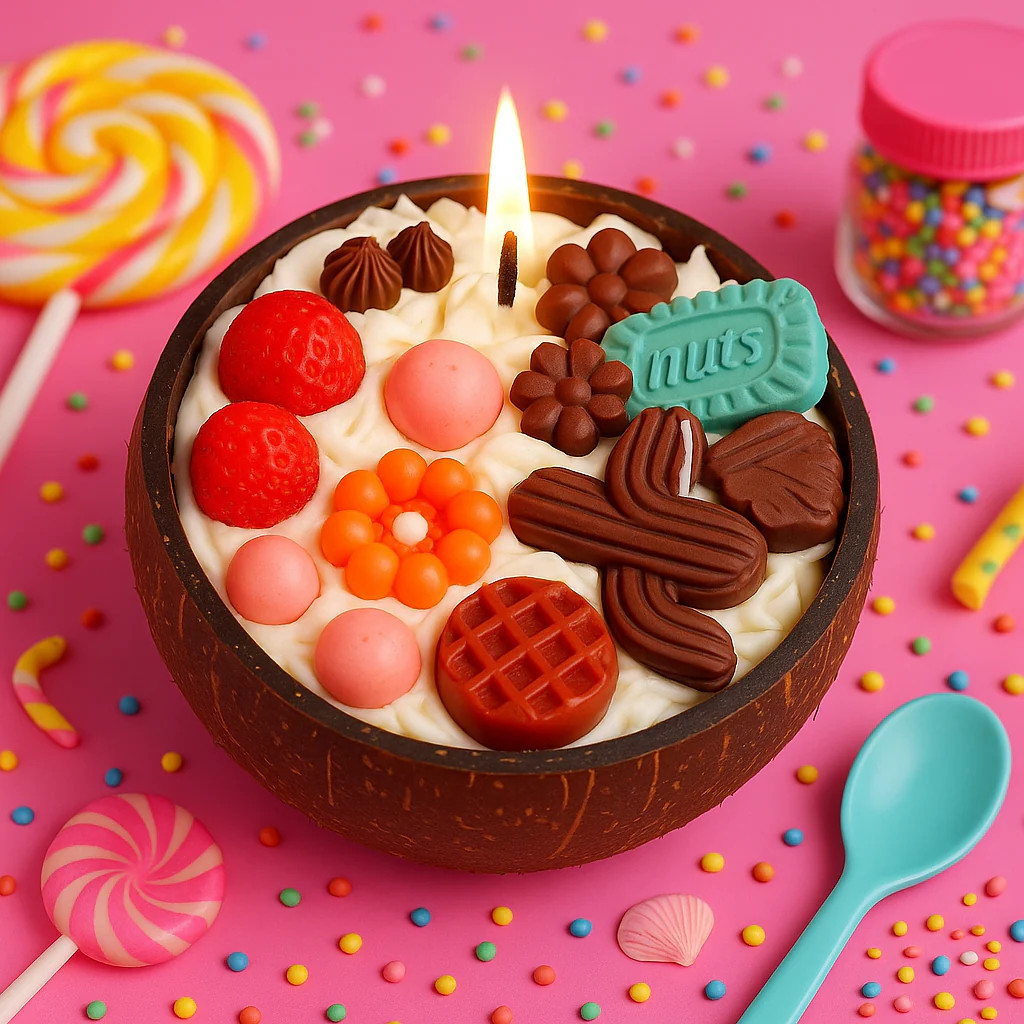 Coconut Cocoa Bliss – Handmade Candle